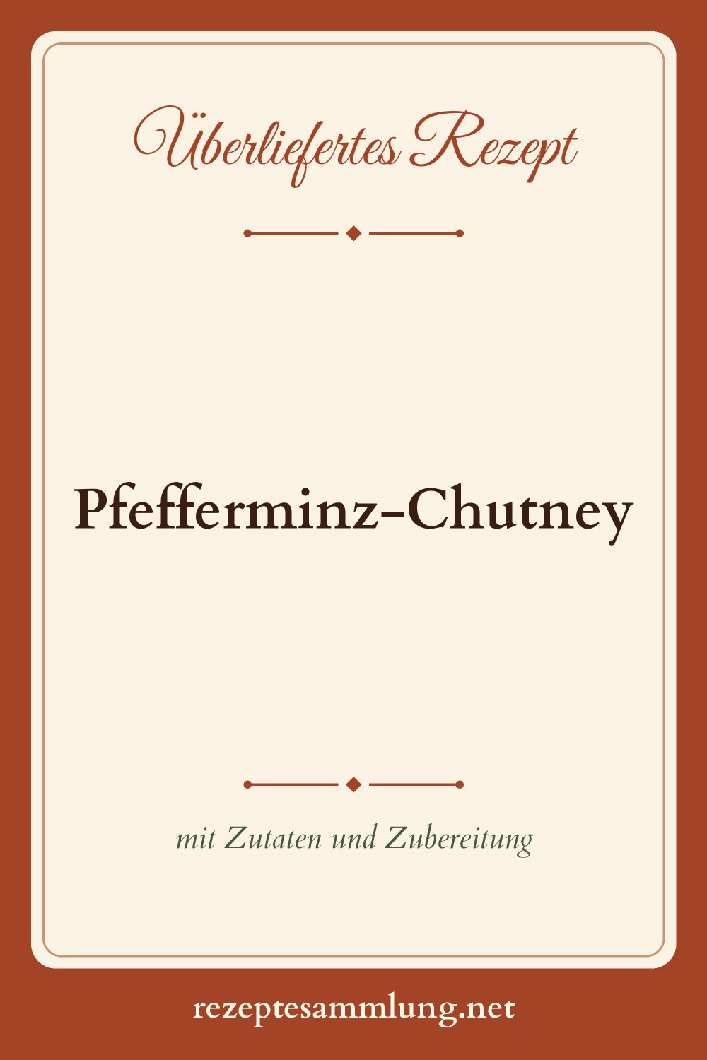 Pin-Bild Pfefferminz-Chutney