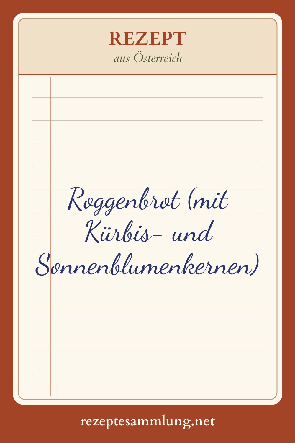 Pin-Bild Roggenbrot (mit Kürbis- und Sonnenblumenkernen)