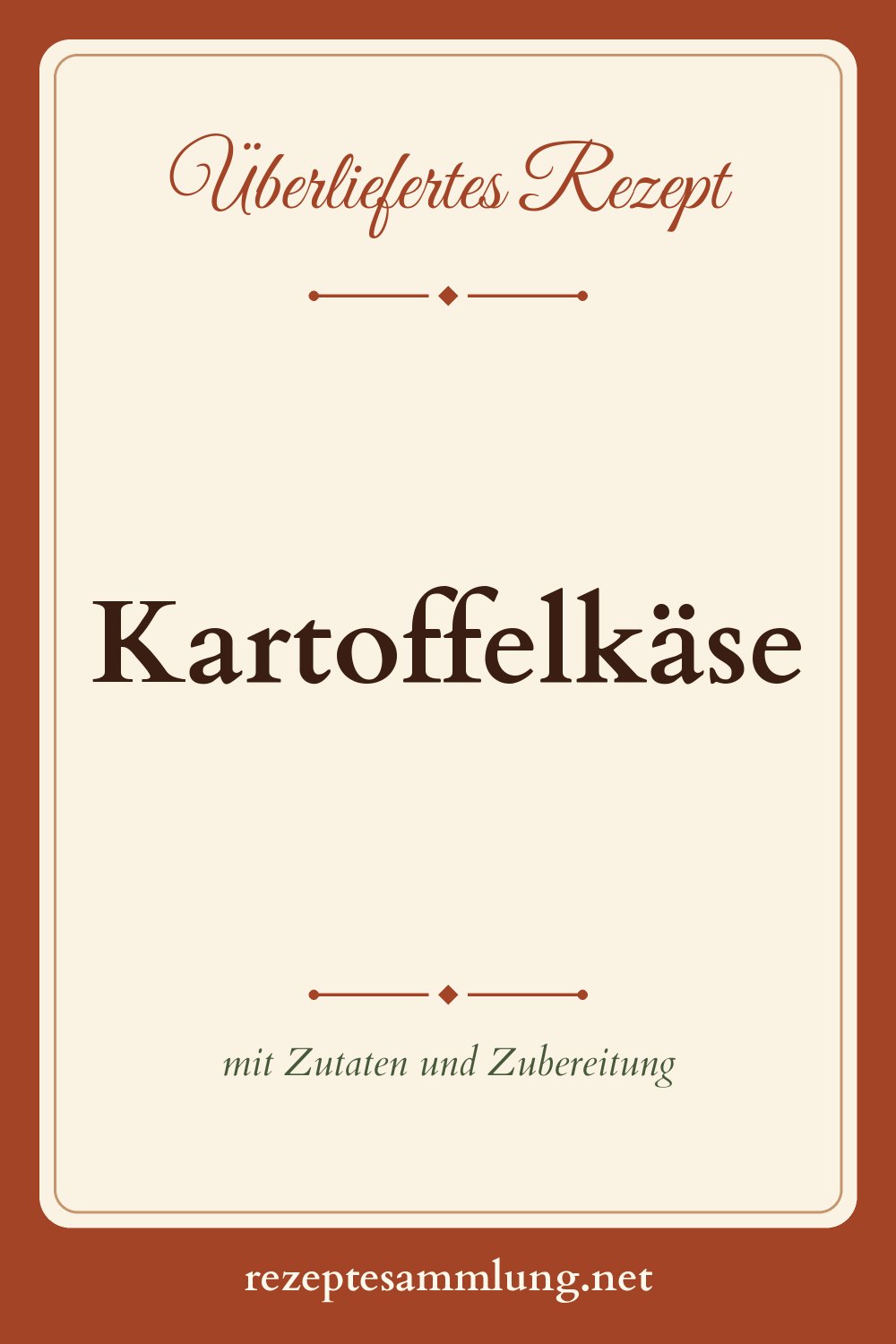 Pin-Bild Kartoffelkäse