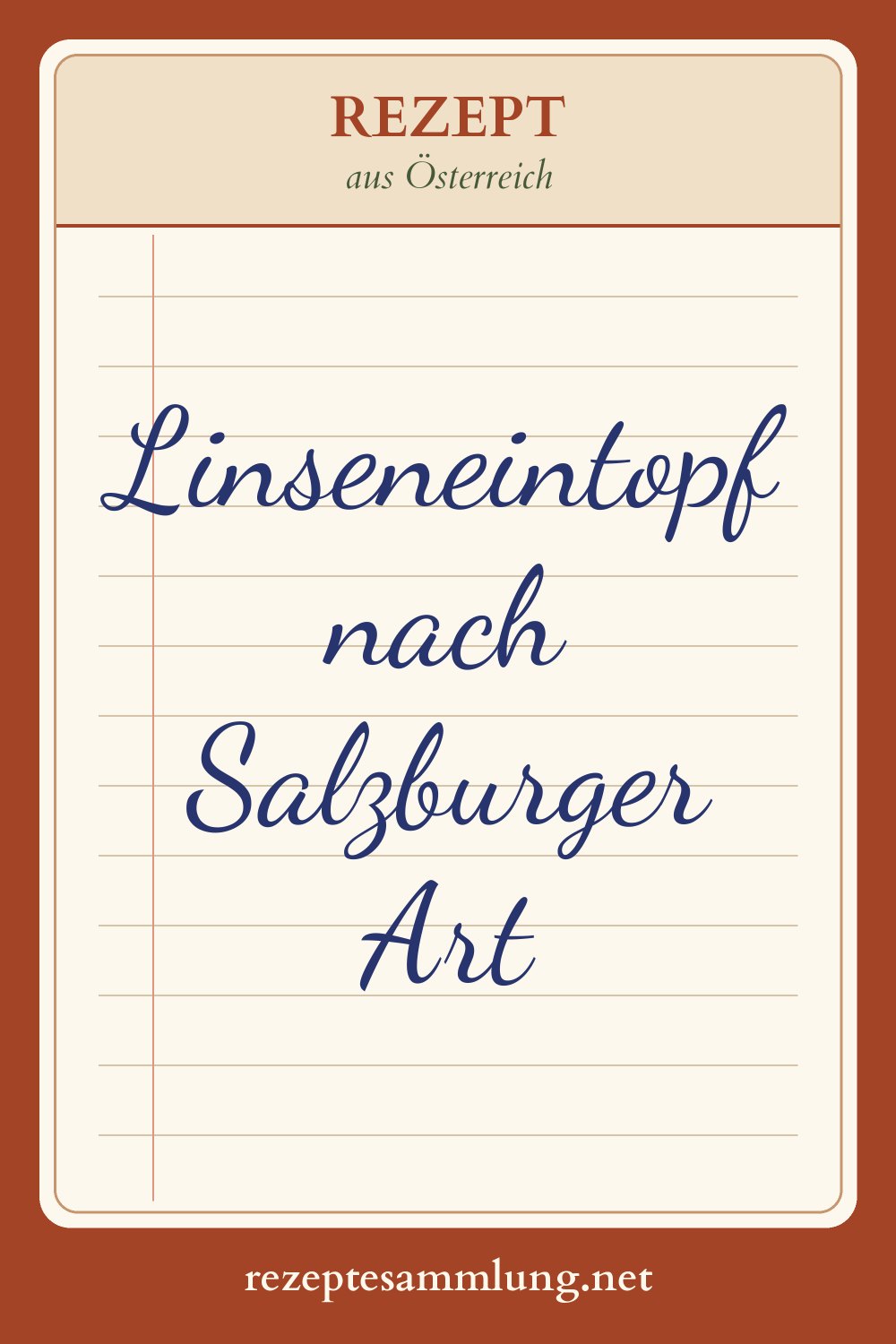 Pin-Bild Linseneintopf nach Salzburger Art