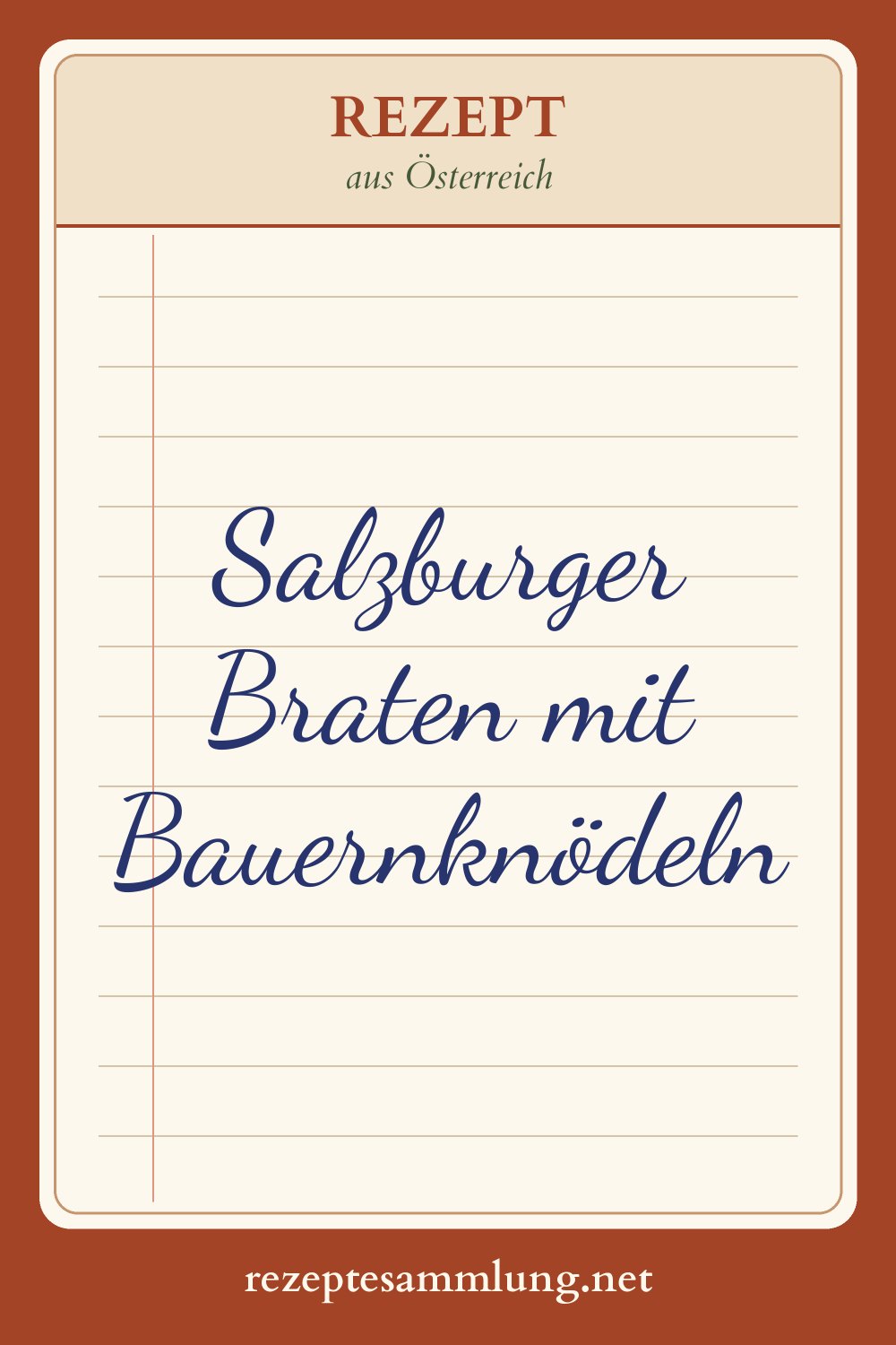 Pin-Bild Salzburger Braten mit Bauernknödeln