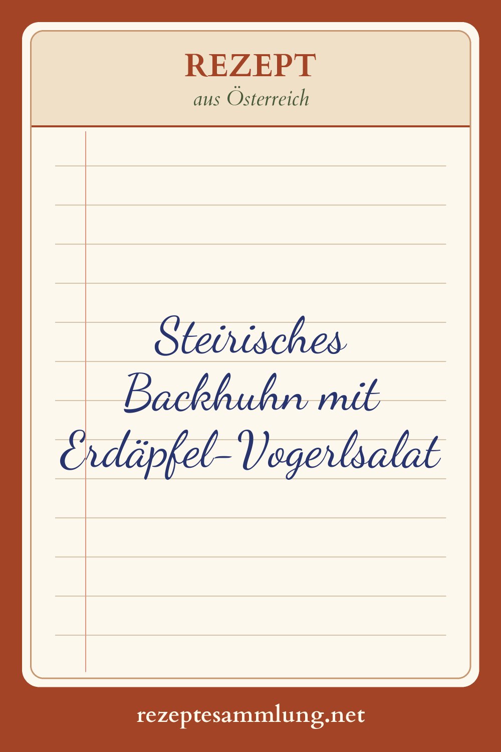 Pin-Bild Steirisches Backhuhn mit Erdäpfel-Vogerlsalat