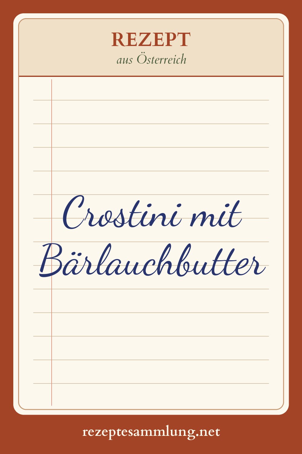 Pin-Bild Crostini mit Bärlauchbutter