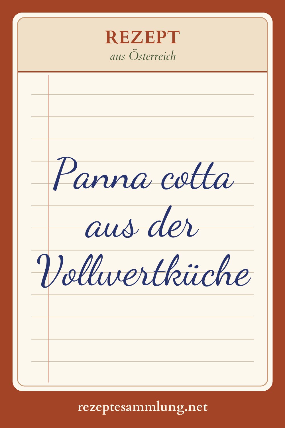 Pin-Bild Panna cotta aus der Vollwertküche