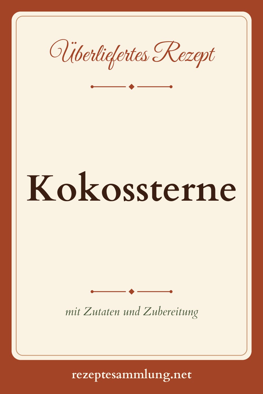 Pin-Bild Kokossterne