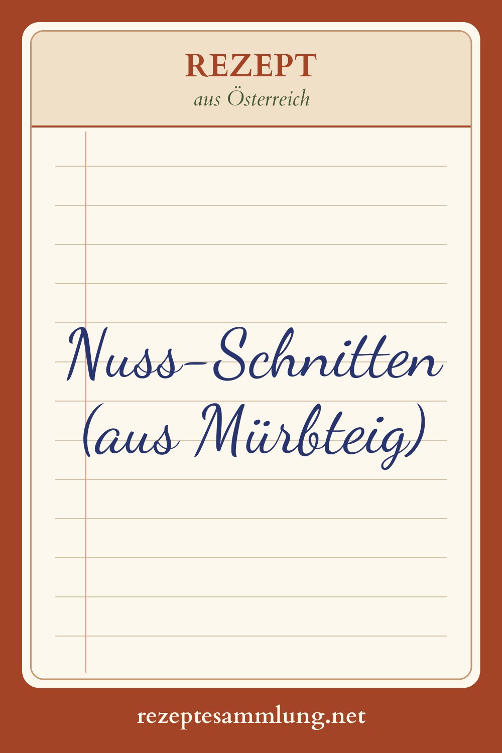 Pin-Bild Nuss-Schnitten (aus Mürbteig)