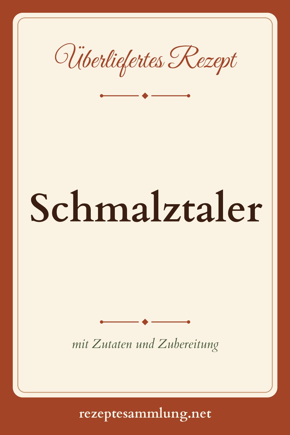 Pin-Bild Schmalztaler