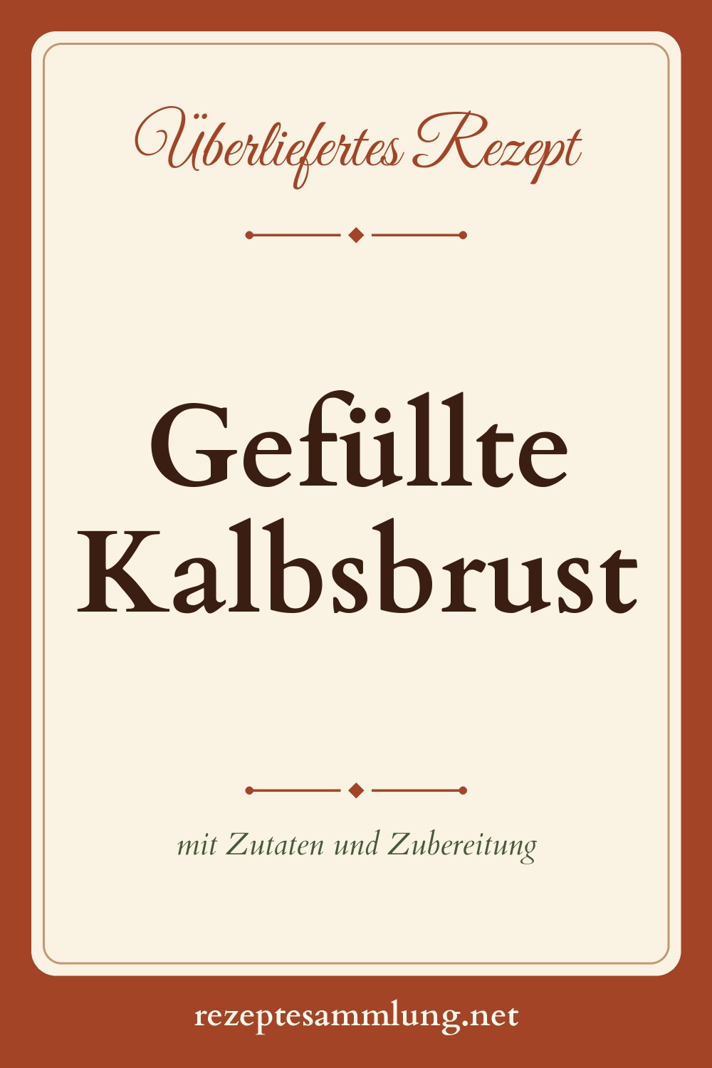 Pin-Bild Gefüllte Kalbsbrust