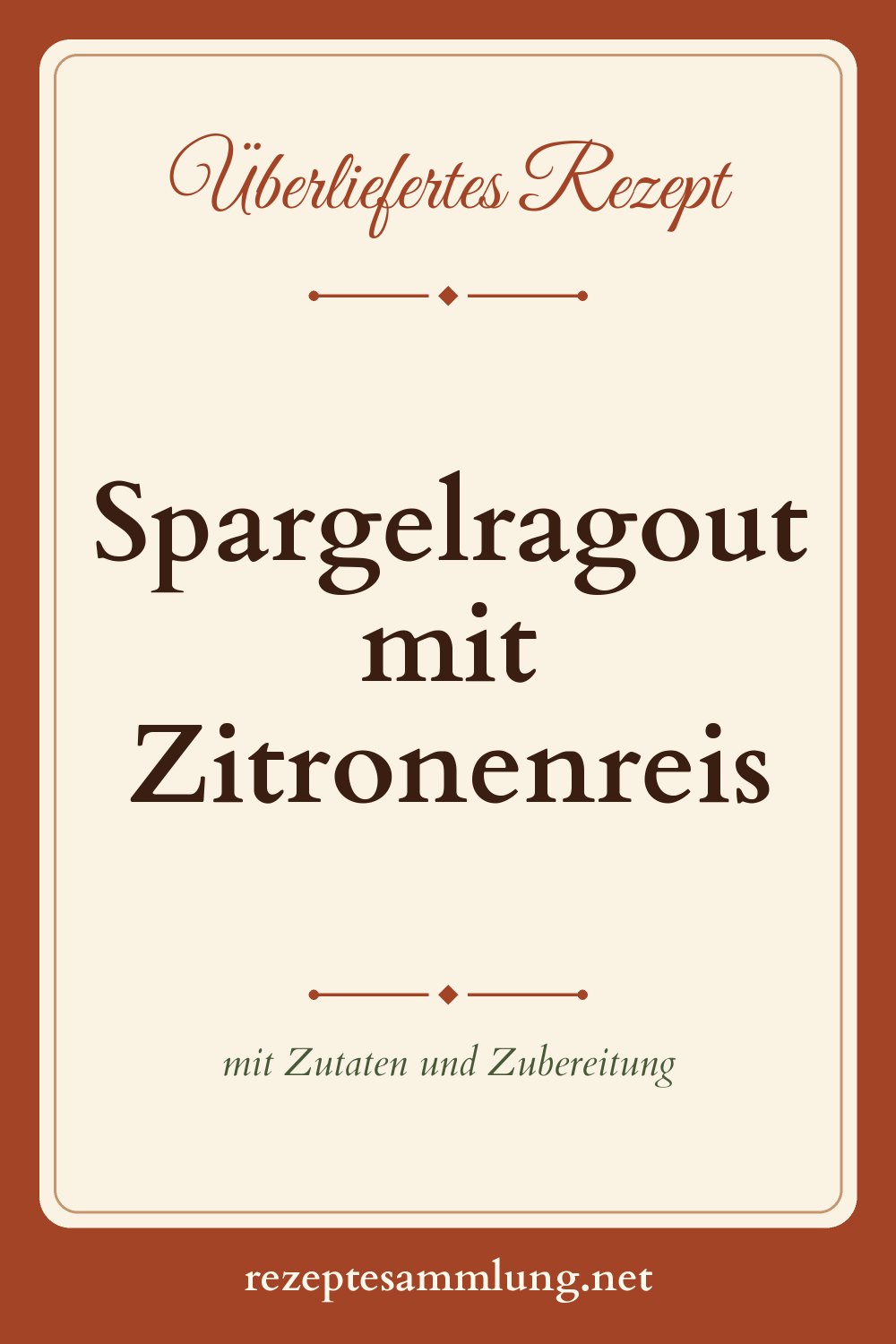 Pin-Bild Spargelragout mit Zitronenreis